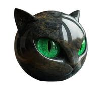 Escultura de Piedra de Gato Negro de Lujo Obsidiana Negra Crystal Gemstone Cat Cabina de Gato Escultura para decoración del hogar