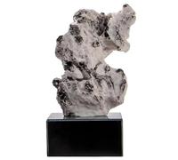 Escultura de Piedra de Resina, Adorno de Rocas Moderna, Piedra Decorativa Falsa para Hotel, Estantería, Aparador y Decoración del Hogar(Small)
