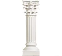 Escultura de resina con abstracción europea del pilar del templo para la oficina en casa sala de estar estantería TV gabinete decoración del gabinete del vino (C)