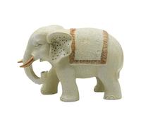 Escultura de Resina de Elefante Feungshui, Estatua artística de Buena Suerte y Riqueza, Figura de Elefante para Decorar el Escritorio de la Oficina o el hogar.