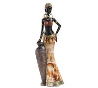 Escultura de resina para mujer, arte africano, estatuas y esculturas africanas, decoración africana, figuras africanas, colores artísticos para mueble de TV, escritorio en sala de estar