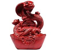 Escultura de serpiente de festival de primavera, figura de serpiente de Año Nuevo chino, decoraciones de Año Nuevo chino de buen significado para sala de estudio, dormitorio, sala de estar, área de