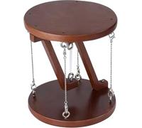 Escultura De Tensegridad, Novedosa Estructura De Mesa De Tensegridad De Madera, Modelo Decorativo para El Hogar, Color Madera, 4,7 X 5,1 Pulgadas. Nut-Brown