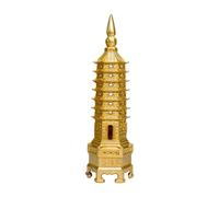 Escultura de torre de latón - Figuras de escritorio | Adorno de escritorio | Torres educativas | Decoración de mesa de símbolos poderosos | Riqueza y prosperidad para el hogar, sala de estudio |