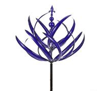 Escultura de viento única hecha de hierro para una belleza duradera en cualquier entorno de jardín (morado)
