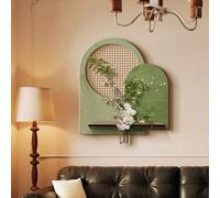 Escultura Decorativa De Pared 3D, Pintura Mural Moderna con Plantas simuladas, decoración de pared para la nueva casa, decoración de oficina, regalo de cumpleaños(Green-2,60*65cm/23.6*25.5in)