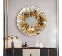 Escultura decorativa para colgar en la pared, arte de pared redondo moderno, decoración de pared de mediados de siglo para interiores de estilo rústico, para oficina dormitorio comedor(A,30cm)