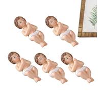 Escultura del Mesías Infantil - Exhibición de la Sagrada Natividad, Devocional de Navidad, Símbolo de Arte Religioso de Resina Hecho a Mano | Recuerdo de decoración espiritual navideña inspirad