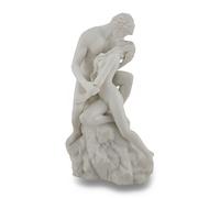 Escultura desnuda de los amantes con acabado en m rmol blanco de Zeckos