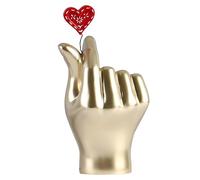 Escultura estética de las manos del corazón del dedo 'amor, estatua del gesto del dedo 'amor | Decoración de gesto moderno de resina para escultura de amor | de escritorio, decoraciones roma