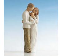 Escultura familiar, figuras ornamentales, una familia de 3 padres e hijos de resina, figuras coleccionables, mini estatua de mesa, regalos para decoración del hogar para cumpleaños