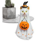 Escultura Fantasma - 6,38x3,82 Pulgadas Estatuas Fantasmas De Resina, Decoración Al Aire Libre De Animales De Halloween, Decoraciones De Miedo Para El Patio | Porch Camping Mantel Mesa Ventana