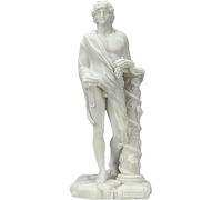 Escultura griega romana del dios del vino y del teatro Dionisio Baco estatua de mármol fundido