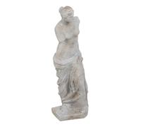 Escultura Gris Cemento Decoración 14,50 X 14 X 47 cm