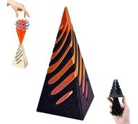 Escultura Pirámide,The Impossible Cone, Spiral Cone Fidget Toy, Impossible Cone Fidget Toy, Pass Through Pyramid Fidget Toy, 3D Printed Spiral Cone Toy, Pyramid Passthrough Sculpture, Desktop Decor