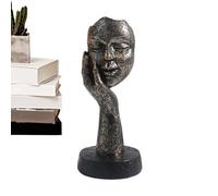 Esculturas abstractas Decoración del hogar, estatua de pensamiento del hombre - Decoración de figuras de pensador de resina | Obras de ornamento ornamental de oro para la habitación