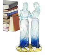 Esculturas de amistad para las mujeres y sus amigas - Ornamento de oficina de resina - Escultura sobre la amistad entre las hermanas, regalo para mujeres, cumpleaños, Navidad, día de la madre