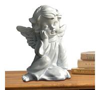 Esculturas de ángel para jardín, estatuas seguras para exteriores, estatua de ángel de resina, esculturas impermeables, estatua de jardín para familiares, amigos, colegas