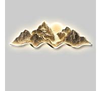 Esculturas de pared, pintura 3D, decoración de arte mural, decoraciones modernas para el hogar, sala de estar, restaurante, pinturas murales de paisajes, lámpara de pared decorativa con luz LED, para