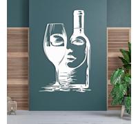 Esculturas Decorativas de Metal para Pared Ideales para Colgar en la Pared con diseño de Rostro Femenino Sala de Estar Dormitorio u Oficina Color Blanco 30 x 19 Pulgadas | 76 x 49 cm