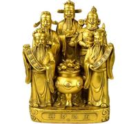Esculturas Estatua Feng Shui CAI Shen, dios de la fortuna, riqueza, Buda de la suerte y la prosperidad, coleccionable, buen adorno decorativo.