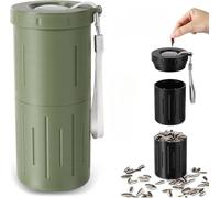 Escupidera portátil para semillas de girasol, 2 en 1, fácil de transportar, ideal para aficionados a las semillas y competiciones deportivas.