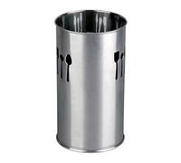 Escurrecubiertos cilíndrico de metal, color plata, para lavavajillas, de 10 x 18,5 x 10 cm. Escurridor para cubertería especial para hogar o hostelería. Recipiente para lavar vajilla.