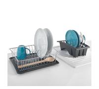 Escurreplatos con bandeja y escurrecubiertos independiente aquatex de metaltex 31x37x13 cm