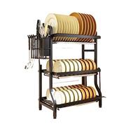 Escurreplatos de cocina ideal para guardar vajilla, cubiertos y palillos - 52 x 23,5 x 41 cm