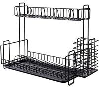 Escurreplatos para vajilla - Escurreplatos de cocina, estante de secado, estante para platos, tenedor de tazas, estante de almacenamiento, bandeja de goteo para fregadero del hogar