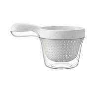 Escurridor con cesta extraíble de doble capa | para lavar frutas con filtro | para frutas, verduras, bayas, pasta, casa, apartamento, restaurante al aire libre