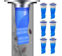 Escurridor De Aguas Residuales Ducha - Núcleo Válvula Alcantarillado,Tapón Drenaje Para Drenaje, Sellador, Filtro Suelo, Sello Trampa (paquete 6 Azules)