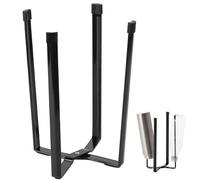 Escurridor de Botella, Negro de Botellas Metálico, Estante de Secador de Botellas, Escurridor de Plegable, Secador Biberones de Cocina, para Bolsas de Plástico, Tazas