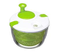 Escurridor de ensalada, 5 litros de capacidad, escurridor de verduras con cuenco y colador, giratorio de lechuga multiusos, lavadora de frutas, pasta y patatas fritas