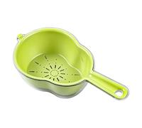 Escurridor de Frutas | Cesta Rápida Portátil Reutilizable Doble Capa - Colador De Frutas Con Asa - Para el Hogar, la Casa, Cocina, Fregadero, Baño, Interior y Exterior, Camping, Tomate y Bayas