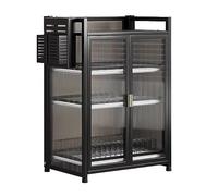 Escurridor de platos de acero inoxidable: organiza tu cocina con este organizador de ahorro de espacio, estantes para platos, utensilios, vasos, bandejas de agua incluidas, estante de platos para