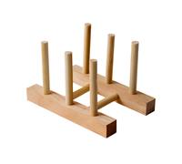 Escurridor de platos de madera - Escurridor de platos para tazas, cuencos, tabla de cortar, soporte de secado, organizador de encimera de co