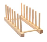 Escurridor de platos de madera natural para encimera de cocina, ahorra espacio, organizador para tazas, platos, utensilios, almacenamiento de cocina de madera natural