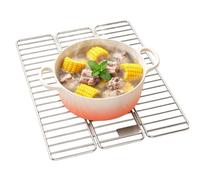 Escurridor de Platos para Cocina Organizador Plegable Triple en Acero | Escurridor de Platos sobre Fregadero Para Verdura Utensilio Tabla de Cortar Vaso Esponja Jabón