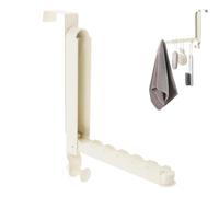 Escurridor por encima de la puerta, tendedero de puerta plegable | Diseño de varilla retráctil detrás de la puerta, tendedero de ropa - Secador de Toallas de Puerta para Abrigos, Sombreros, Bolsas