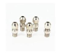 ESDUAIOP 5 piezas M10x1 rosca macho métrica de latón, ajuste de tubo de 4 mm de diámetro exterior, conector de compresión for tubería