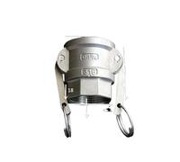 ESDUAIOP Acoplamiento de desconexión rápida Camlock de 1-1/4" hembra x conector tipo D, acero inoxidable 304, ranura de leva for bombas de manguera