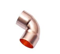 ESDUAIOP Codo de 90 grados for soldar con conector de cobre, diámetro interior de 12 mm x grosor de 1 mm, for tuberías de agua, gas y petróleo.