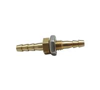 ESDUAIOP Conector de acoplamiento for tubo de púas de latón de 4 mm con mamparo igual for manguera