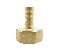 ESDUAIOP Conector de boquilla de latón con púas for manguera de 10 mm x rosca hembra BSP de 3/4" for combustible, gas y agua.