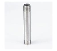 ESDUAIOP Conector de tubería de acero inoxidable 304 de 100 mm con rosca macho de 3/8" de longitud for agua, aceite y aire.