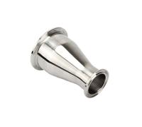 ESDUAIOP Conector de tubería reductor de triple abrazadera de acero inoxidable 304, 1,5" (38 mm), diámetro exterior 50,5 mm x 3'' (76 mm), diámetro exterior 91 mm