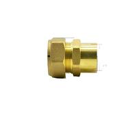 ESDUAIOP Conector de unión de compresión de latón hembra de 22 mm x 1/2" for agua, gas y combustible.