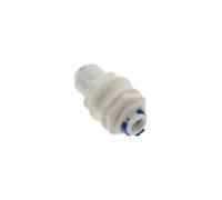 ESDUAIOP Tubo de 1/4" de diámetro exterior, conector rápido de mamparo central, conexión macho BSP de 3/8" for filtro de agua de ósmosis inversa de acuario.