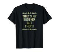 Ese es mi Hermano por ahí Fuera Baseball Bro Camiseta gráfica económica, Hombre, Negro, L